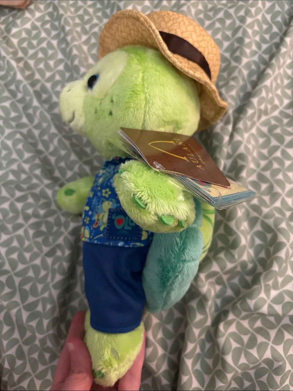 Aulani Disney “Olu” Duffy Friend Hawaii Green Plush Turtle